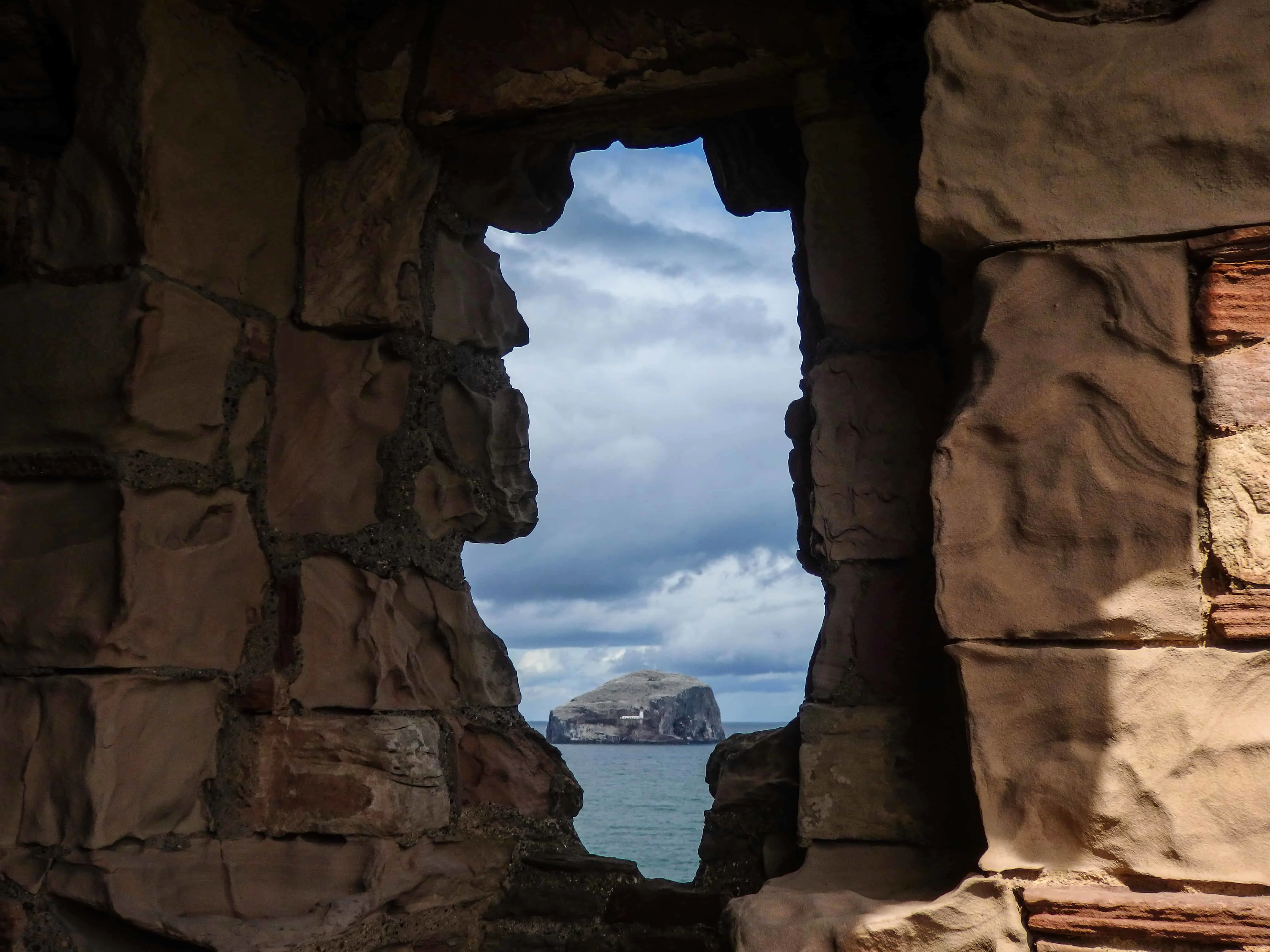 Bass Rock from Tantallon Castle