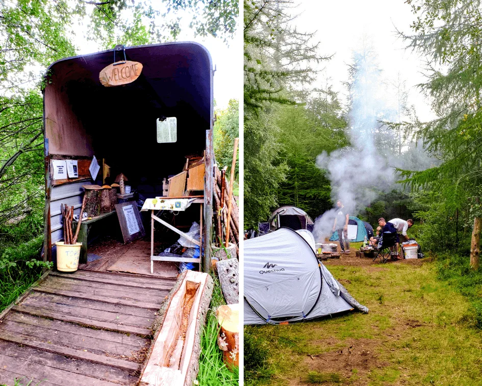 Camping at Blinkbonny Wood