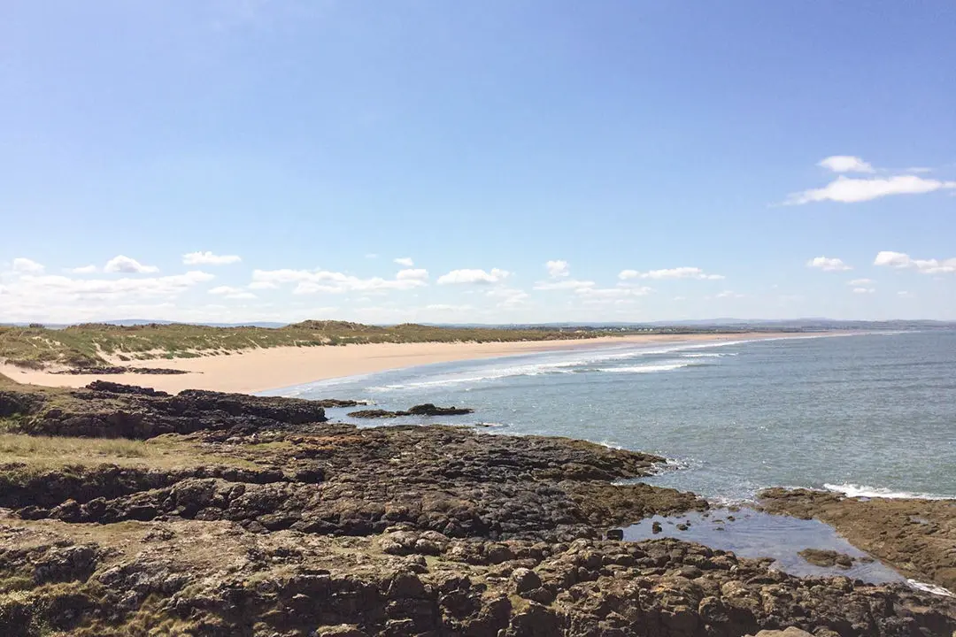 Aberlady Bay on the Firth of Forth.