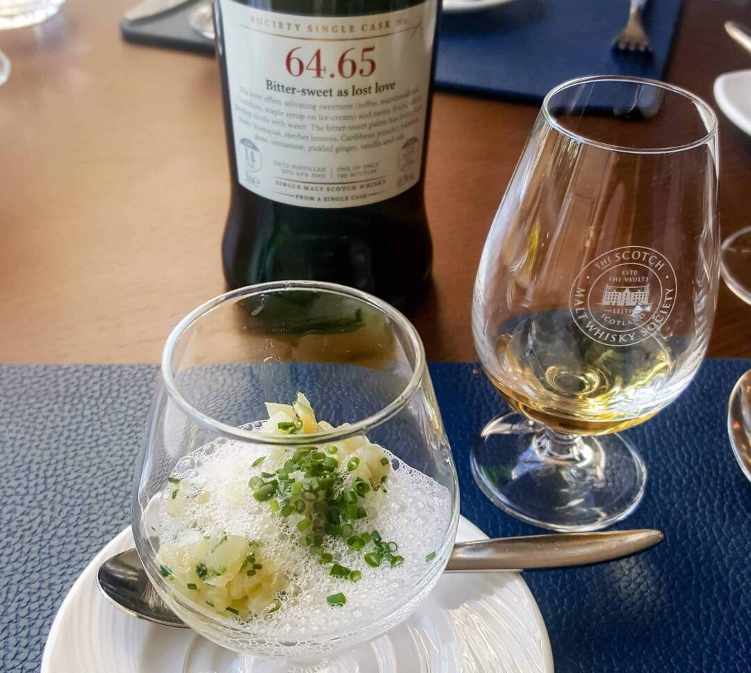 Supper at the Scotch Malt Whisky Society