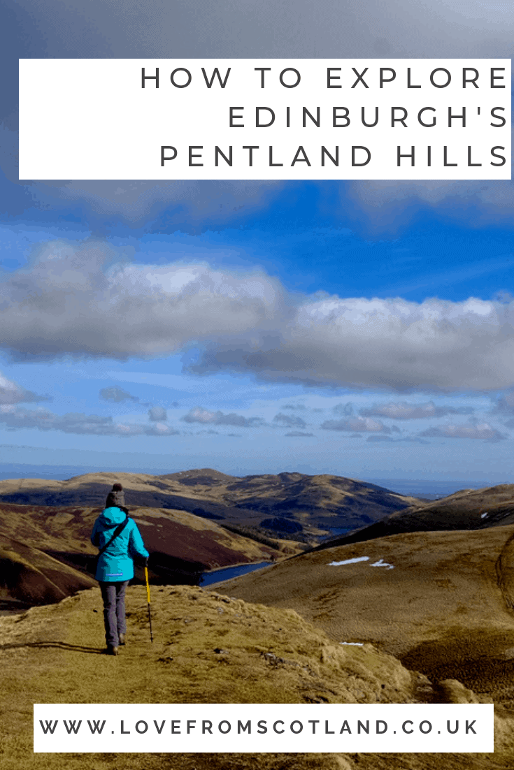 The Pentland Hills just to the south of Edinburgh are perfect for a day out in the hills without having to travel to the highlands of Scotland.
