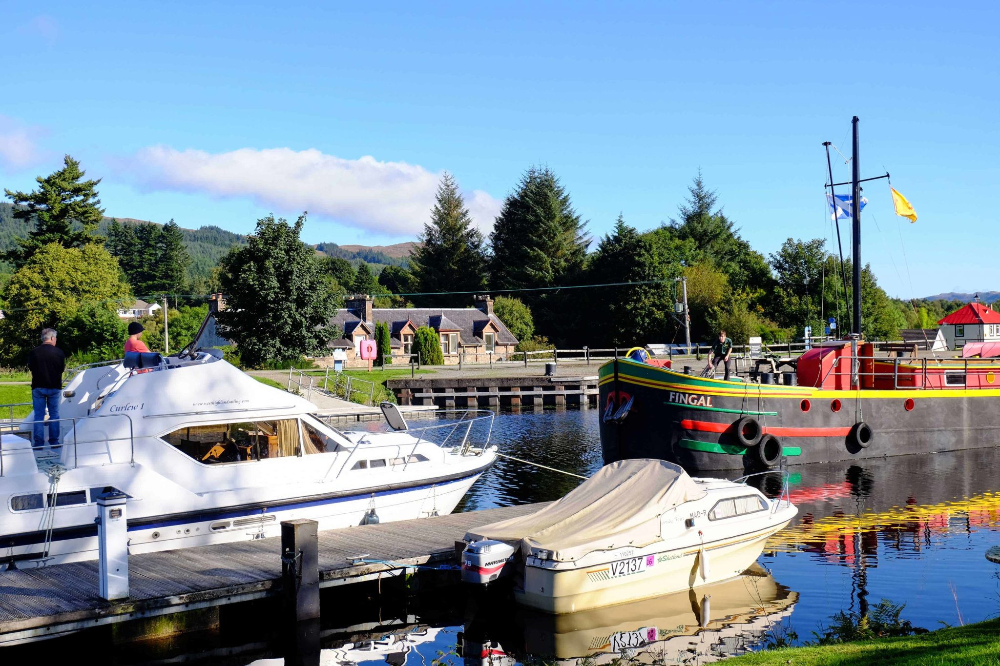 Sailing in Scotland’s Great Glen, cruising on the Caledonian Canal