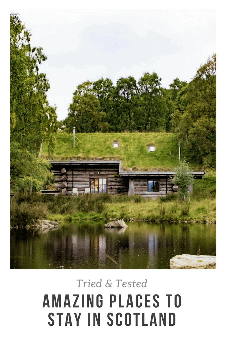 From the perfect romantic cottage to a boutique hotel and a luxury log cabin, here are Love From Scotland’s picks of the best places to stay in Scotland.