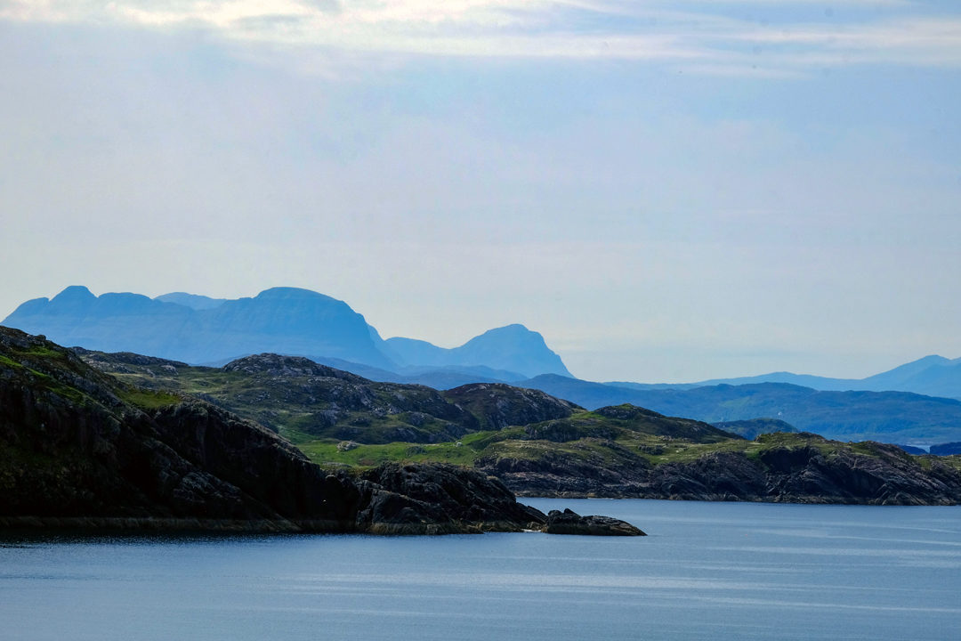 Assynt Mountains from Handa Island