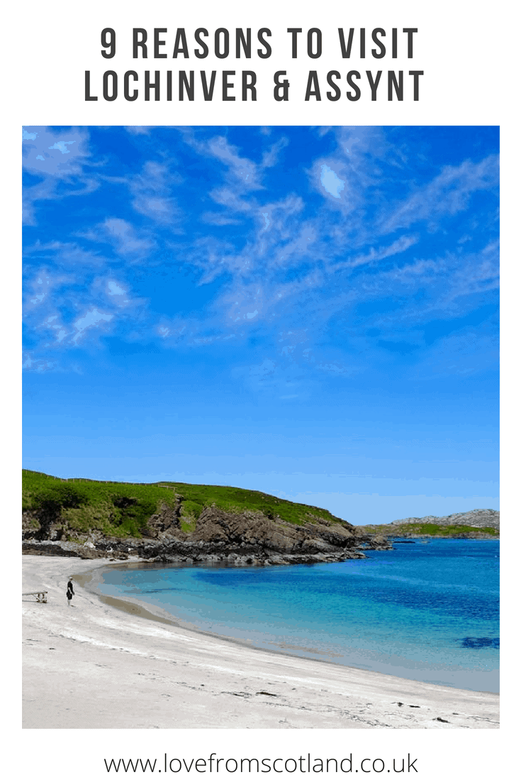 With otherworldly mountains and white sand beaches, amazing wildlife and tasty pies, a visit to Assynt and Lochinver in Scotland not to be missed.