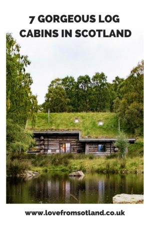 From a low impact eco treehouse to a luxurious woodshed, here are seven log cabins in Scotland which make a perfect retreat from the world.