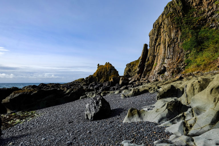 Elie chain walk scrambling Scotland's via ferratta on the Fife coast