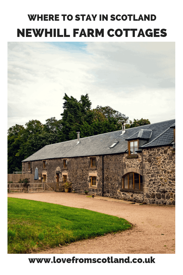 Offering up accommodation for fourteen across three self-catering cottages, Newhill Farm is more than a place to just rest your head, with a swimming pool, hot tub(s) and games room – it’s your own mini resort in the Scottish countryside!