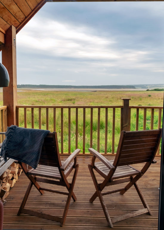 view from the birdwatcher's cabin