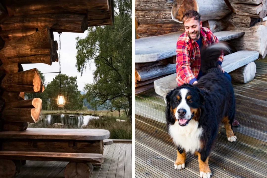 Dog friendly log cabins in Scotland
