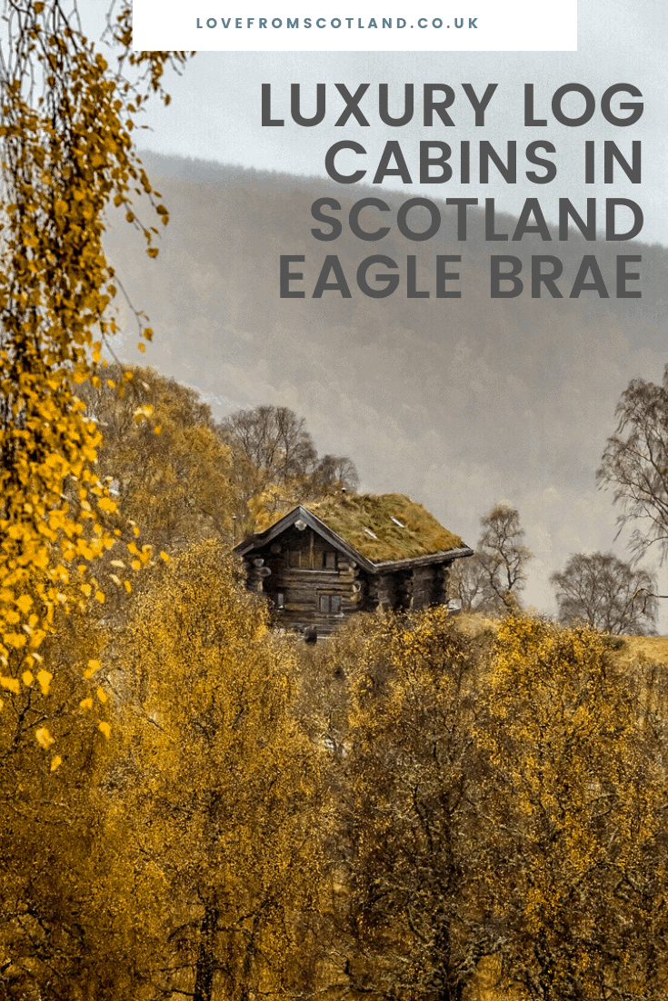 In an ancient Caledonian forest, beside two of Scotland’s most beautiful glens, are the luxurious log cabins of Eagle Brae.