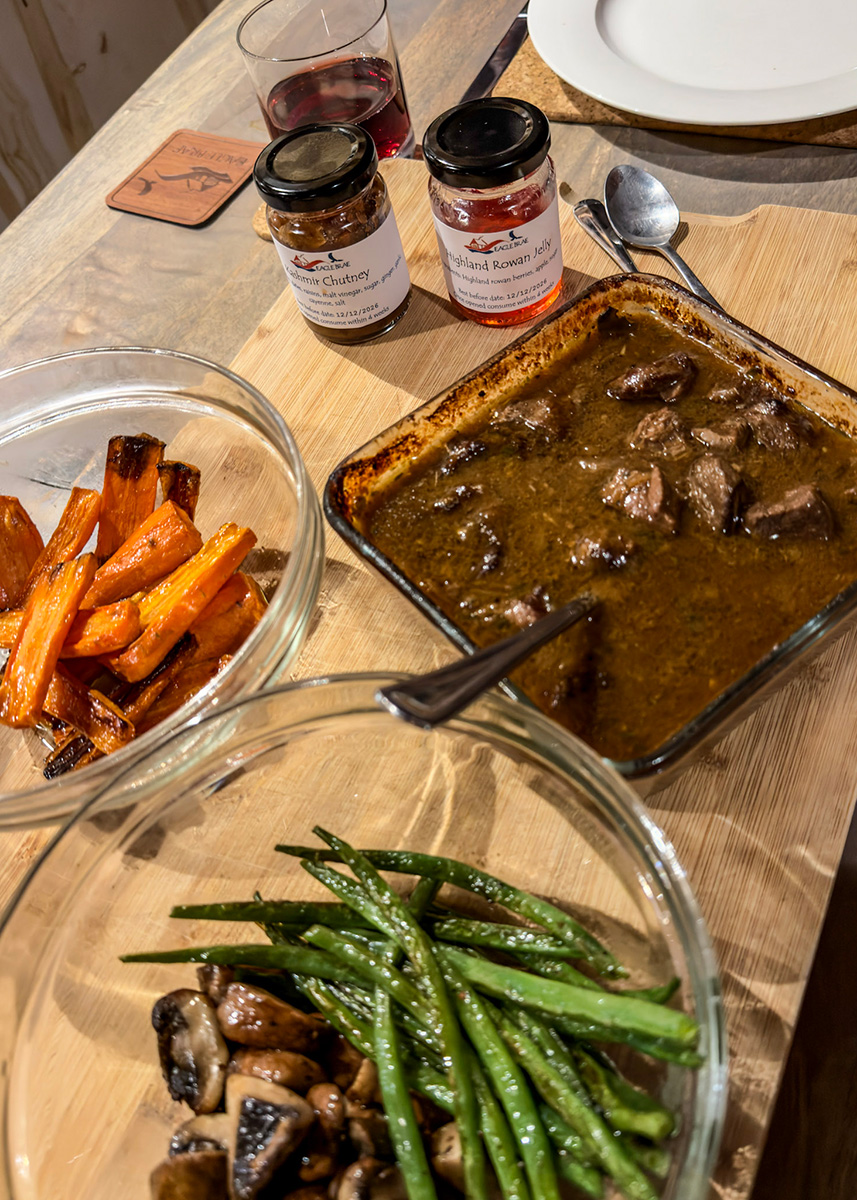 Venison casserole from the Struay Estate