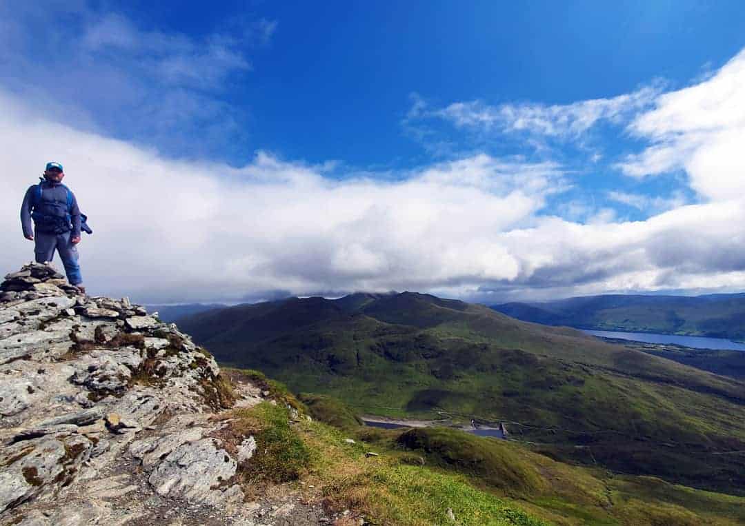 Meall nan Tarmachan summit view of Ben Lawers