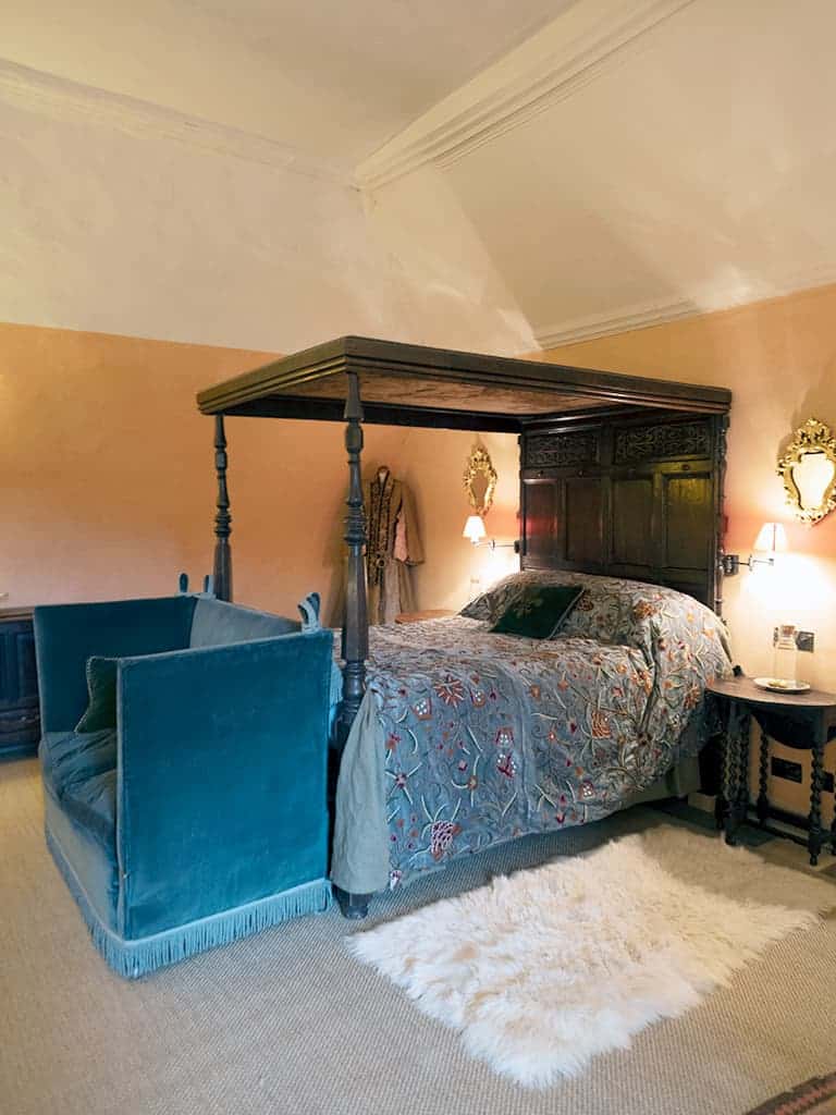 Four poster suite in a castle