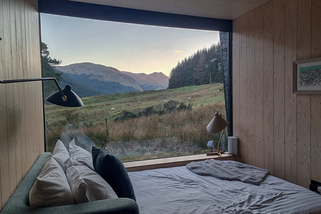 Corr Cabin at Monachyle Mhor, Perthshire