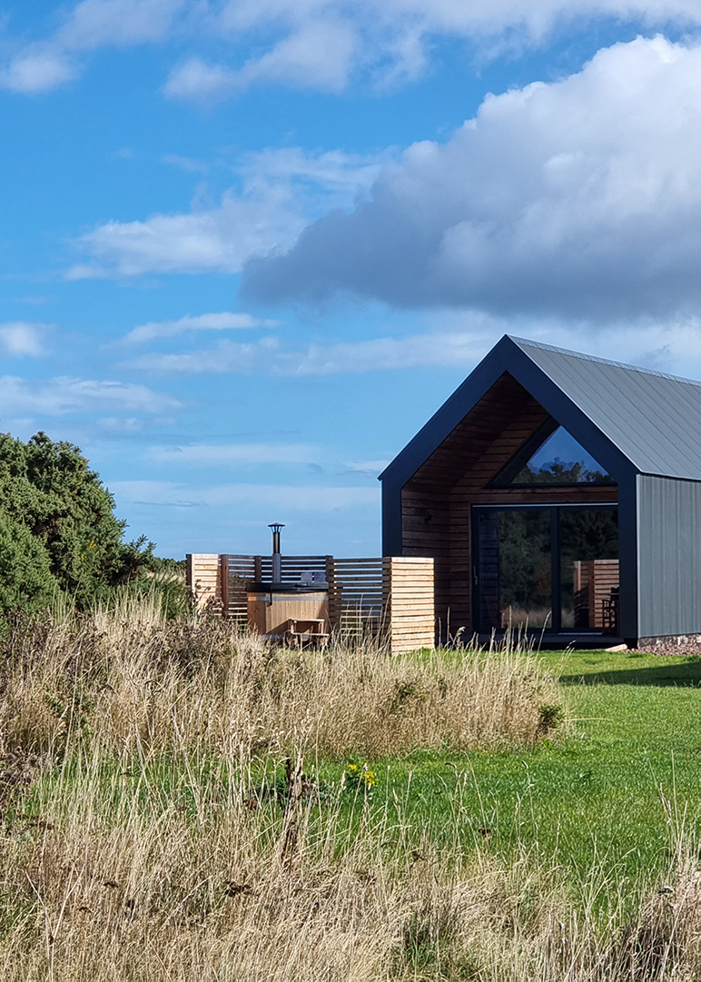 Whitekirk Hill lodges with hot tub East Lothian