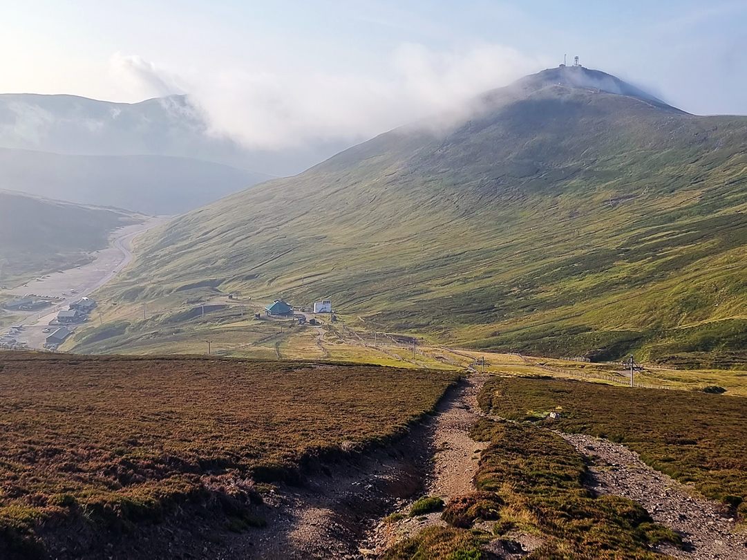 The Cairnwell Munros - view of Glenshee