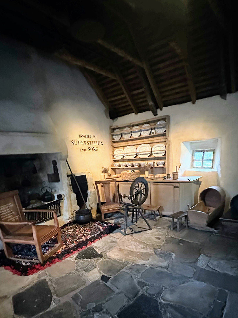 Inside Rabbie Burns Cottage Ayrshire