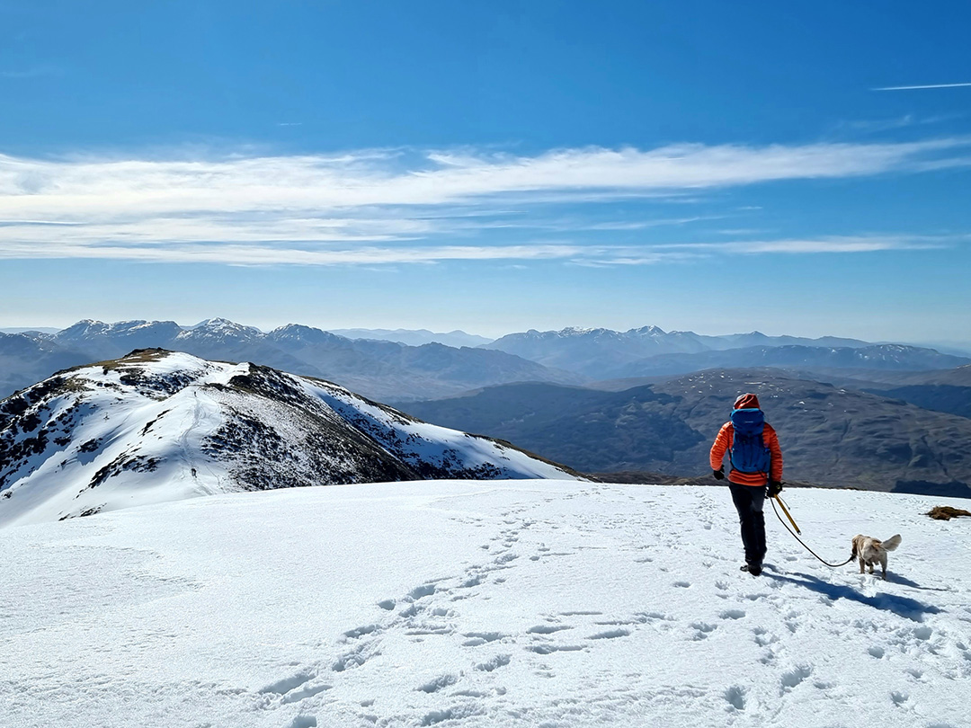 Snow in March in Scotland