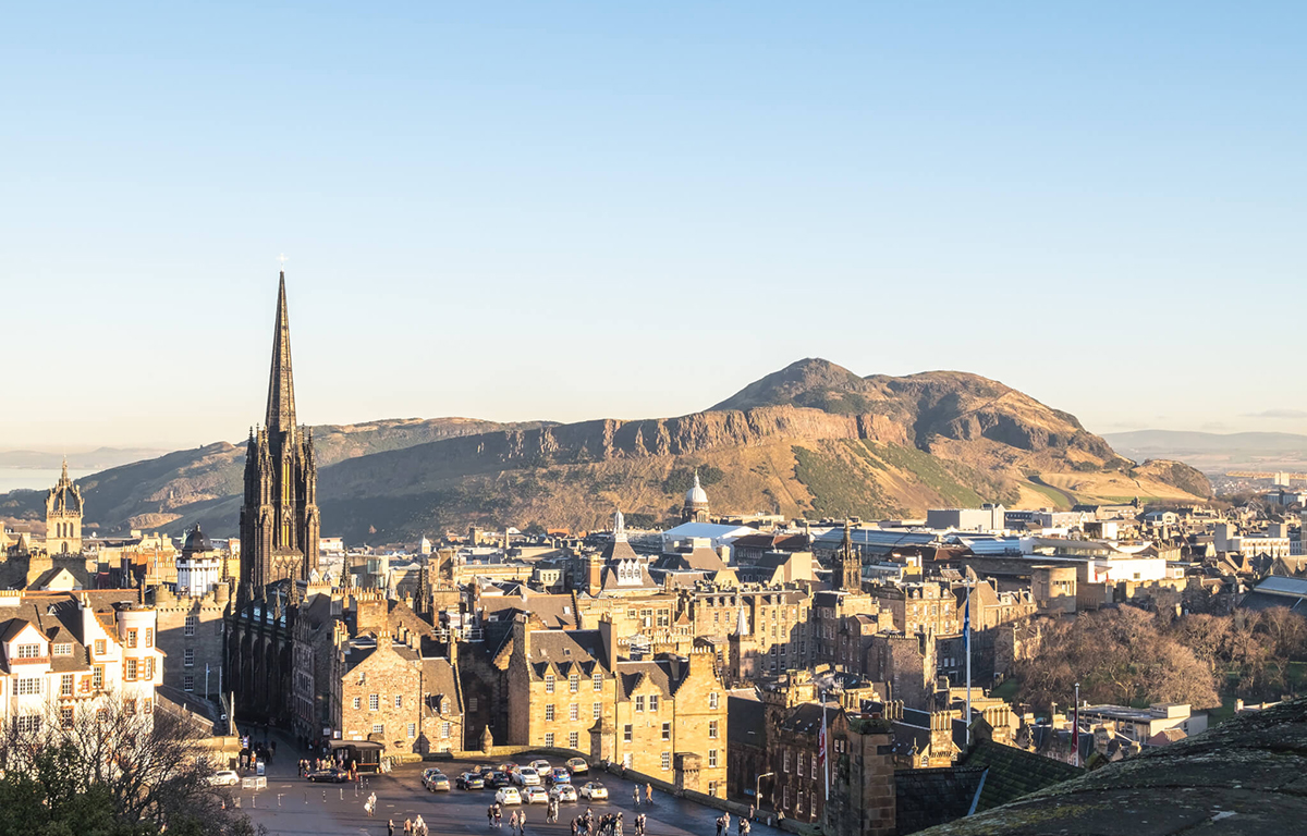 View of Edinburgh from the Castle