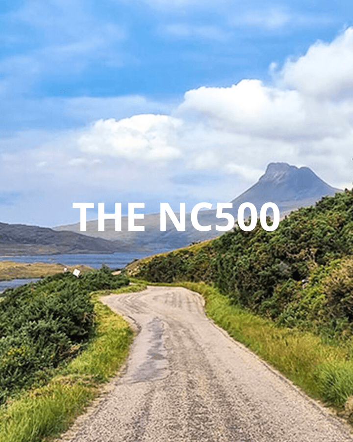 The NC500 route in Scotland