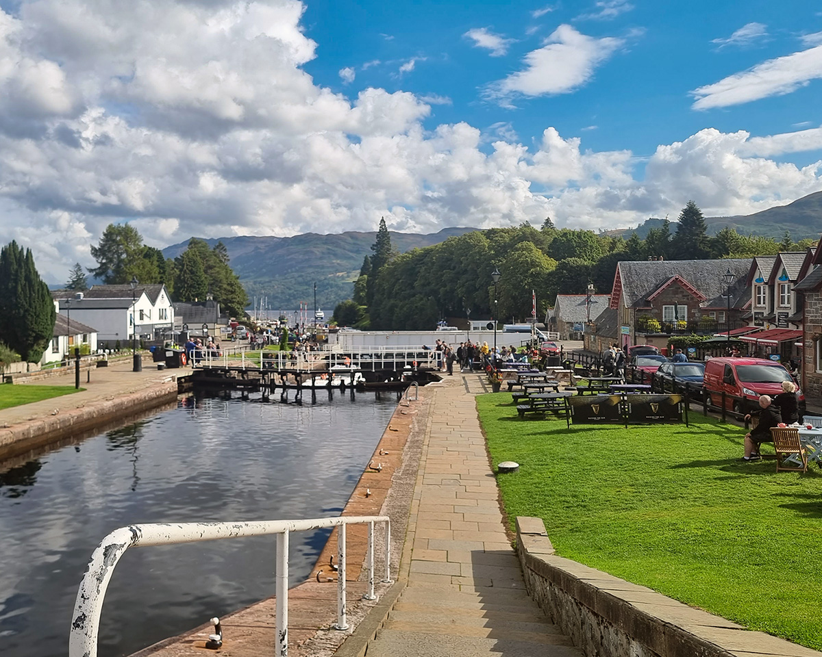 Caledonian Canal locks at Fort Augustus
