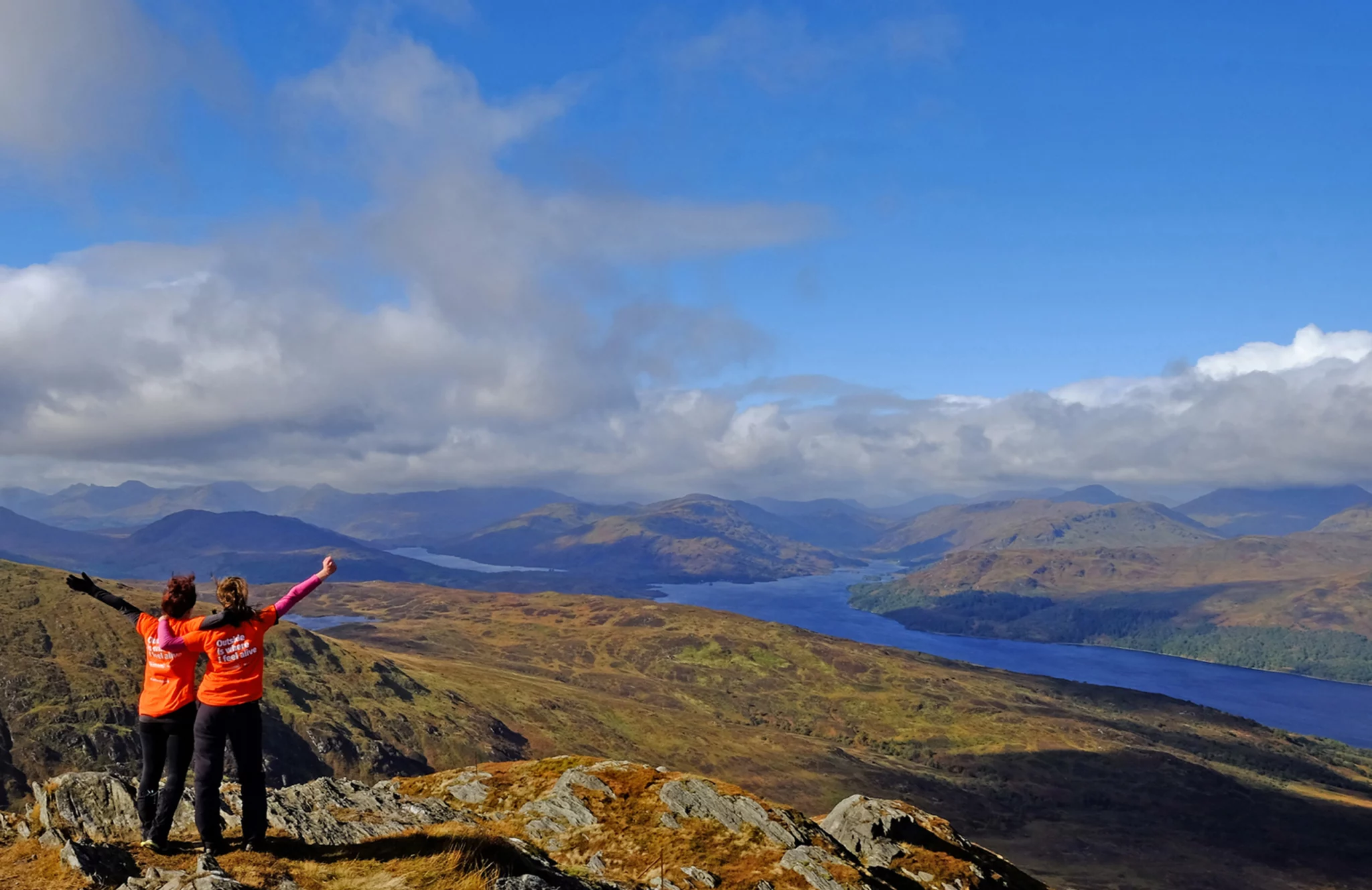 View over Loch Katrine from Ben Venue