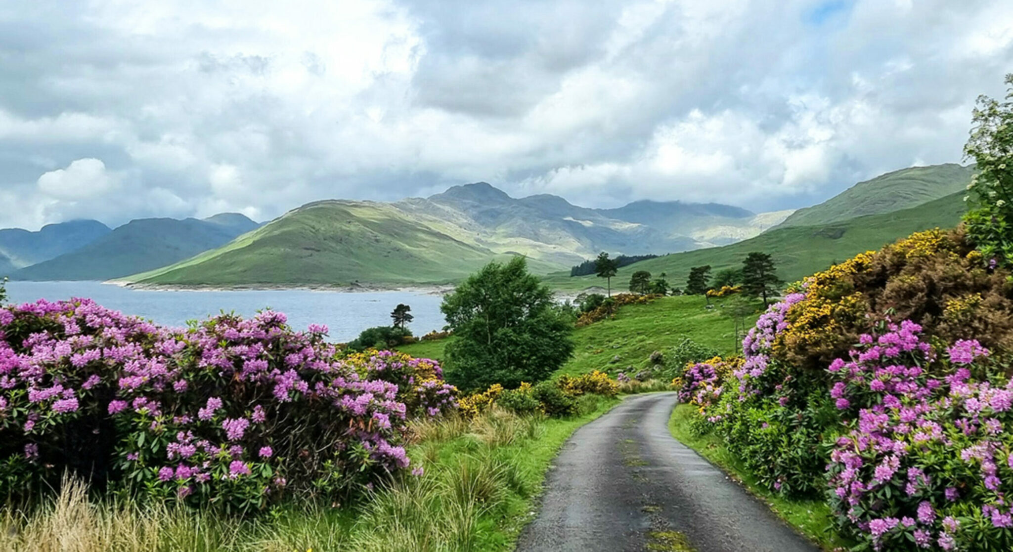 Scotland in Spring - driving down to Kinloch Hourne