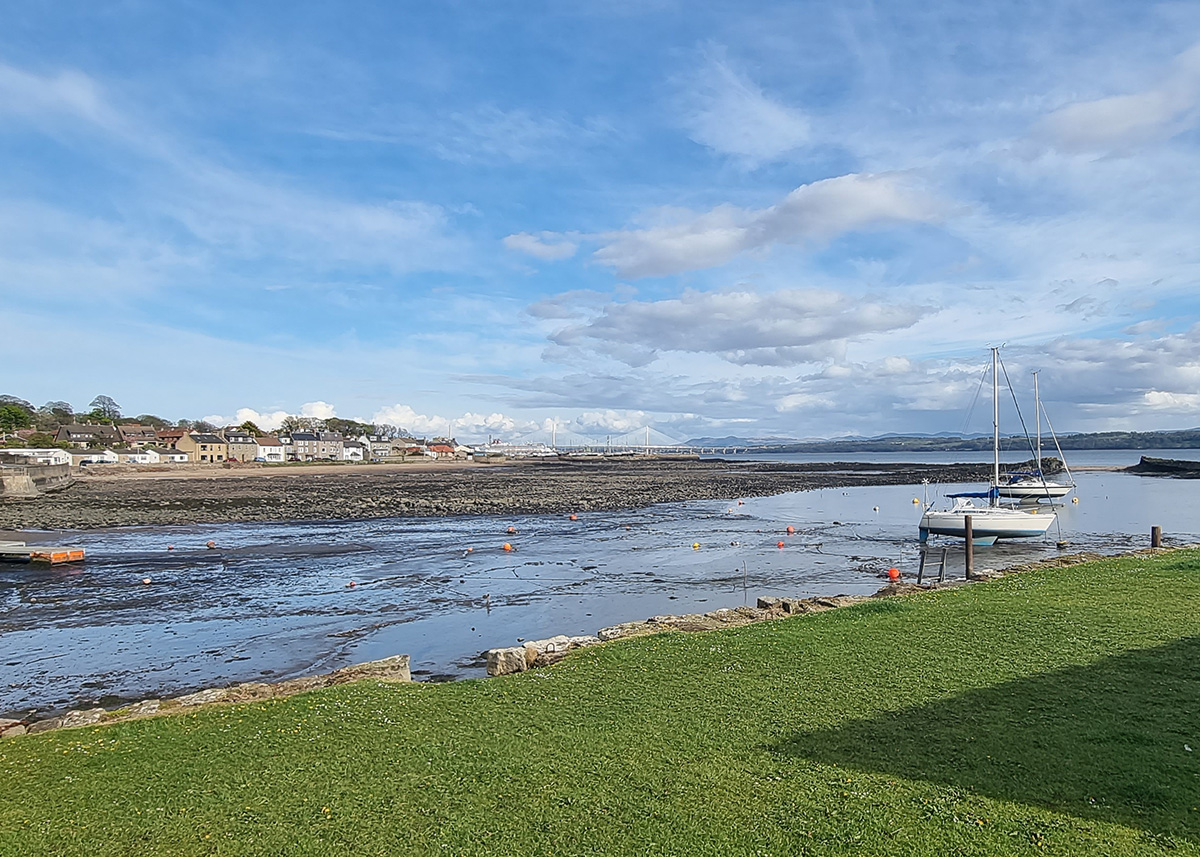 Limekilns Harbour on the on the Firth of Forth.