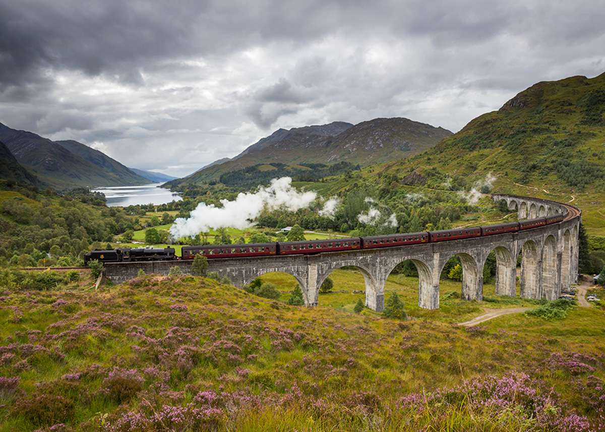 Hogwarts Express - The Jacobite Steam Train crossing the Glenfinnan Viaduct