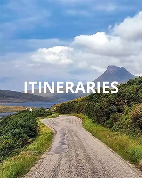 The NC500 route in Scotland